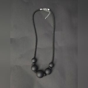 Big statement Black Balls Chunky necklace